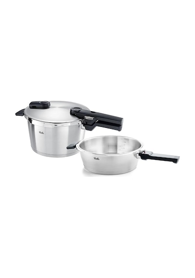 Fissler Vitaquick Premium 4,5+2,5 Litre Düdüklü Tencere + Buharda Pişirme Aparatı Çok Renkli