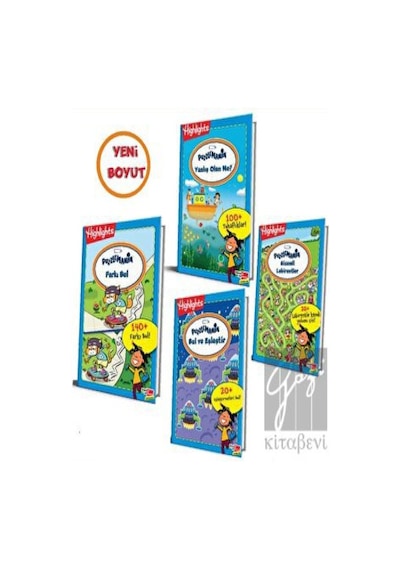 Dikkat Atölyesi Yayınları - Highlights Puzzlemania (On The Go Serisi) 4'lü Set
