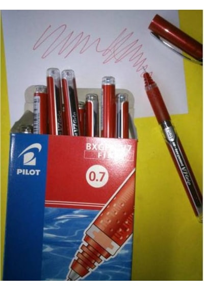 Pilot Kalem 0.7 Grip Kırmızı 12 Adet Li Kutu