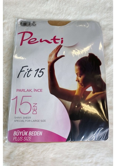 Açık Ten Renk İnce Parlak Fit 15 Likralı Külotlu Çorap AÇIK TEN