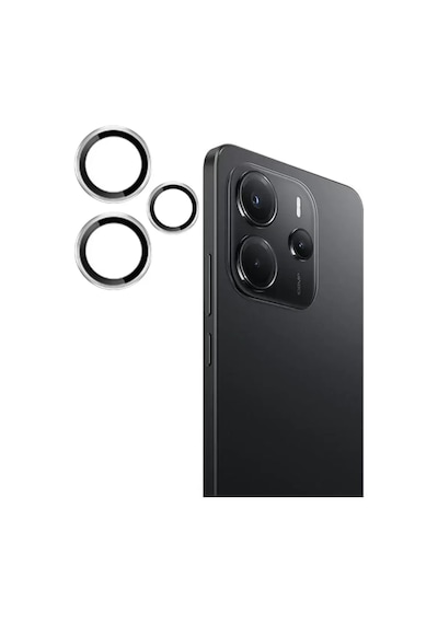 Hemengo Joko Xiaomi Redmi Note 14 4g Uyumlu Pvd Metal Kamera Lens - Gümüş Hmngobzs Diğer