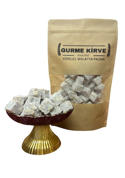 Çifte Kavrulmuş Antep Fıstıklı Pudra Şekerli Lokum 1 Kg