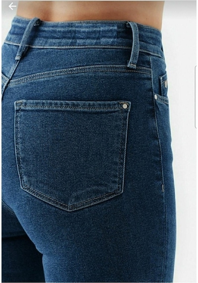 Lavajeans Lizza Kadın Mavi Yüksel Bel Dar Paça Skinny Likralı Kot Pantalon Mavi 6 Mavi