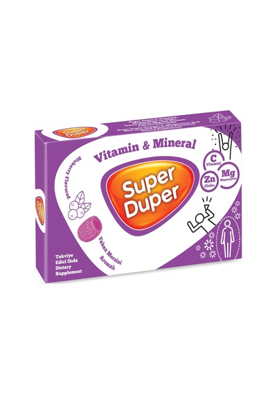 Super Duper Yaban Mersini Vitamin Mineral Bonbon 4 G x 14 Adet