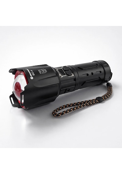 Bd-4 60w Tg Led Alüminyum Alaşımlı Zoomlu Type-c Dijital Göstergeli Şarjlı El Feneri
