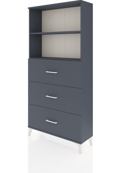 Arges Dolap 2 Raflı 3 Çekmeceli 88x30x182 Antrasit-antrasit Antrasit Arges Dolap 2 Raflı 3 Çekmeceli 88x30x182 Antrasit-antrasit Antrasit