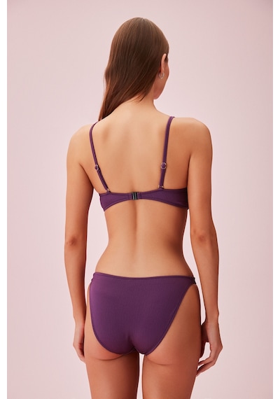 Suwen Yanı Bantlı Dokulu Bikini Alt Sb24495t1325
