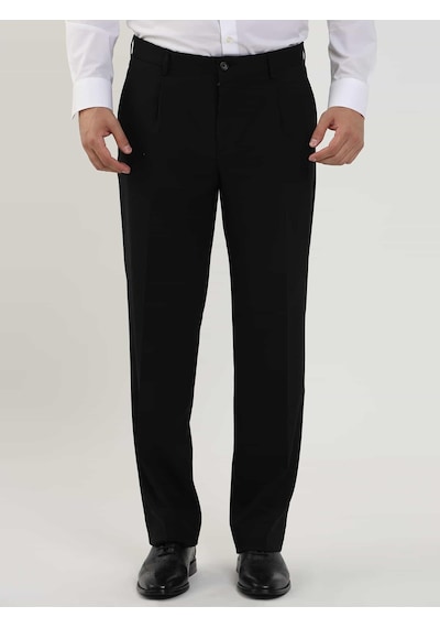Dufy Siyah Erkek Regular Fit Düz Klasik Pantolon - 98178-siyah Siyah