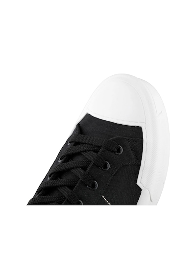 Gamelu Zandarexl Erkek Keten Bağcıklı Sneaker Ayakkabı Siyah