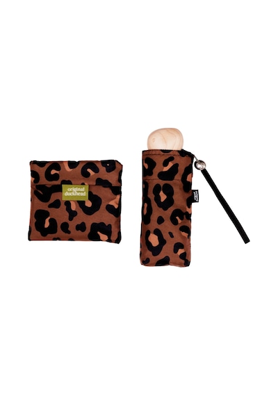 Original Duckhead The Mini Ultra Kompakt Şemsiye Leopar