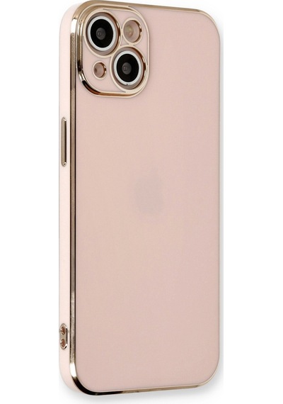 iPhone Uyumlu 13 Kılıf Volet Silikon - Pembe Düz Renkli