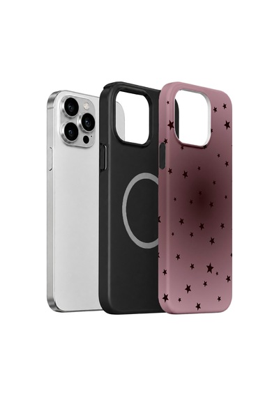 Velvoria Valestra Rose Star Dust Apple iPhone Uyumlu 14 Pro Magsafe Koruma Kılıfı Valestra Magline - Rose Star Dust