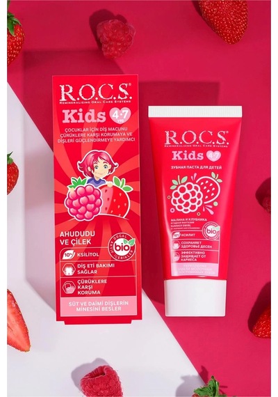 Rocs Kids 4-7 Yaş Ahududu&çilek Diş Macunu 35 Ml
