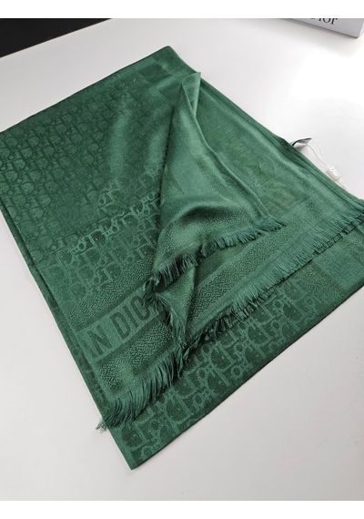 Cd Desen Kaşmir İpek Şal Silk Scarfs Hijab İthal Ürün Yeşil