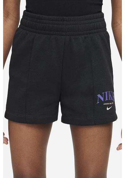 Nike Sportswear Girls Shorts Black Pamuklu Kız Çocuk Şortu Siyah Siyah