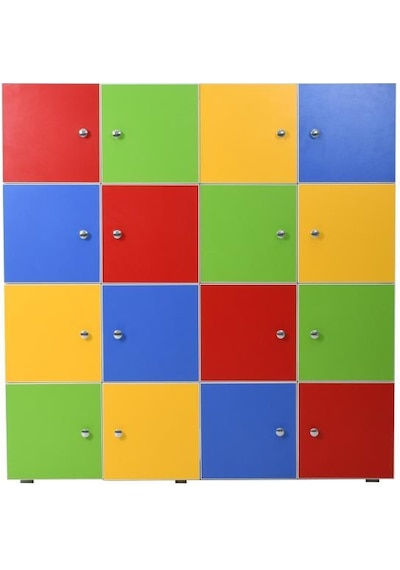 16 Kapaklı Öğrenci Dolabı (120X120X35 Cm) Çok Renkli 16 Kapaklı Öğrenci Dolabı (120X120X35 Cm) Çok Renkli