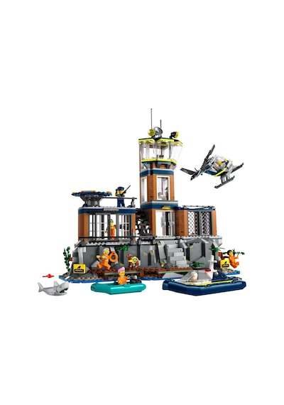 LEGO® City Polis Hapishane Adası 60419 7+ Yaratıcı Oyuncak Yapım Seti - 980 Parça