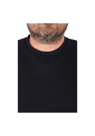 Starbattal Büyük Beden Sweatshirt V Design 22742 Lacıvert Lacivert