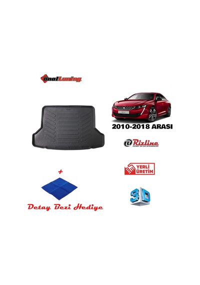 Peugeot 508 2010-2018 Allure 3D Bagaj Havuzu Rizline