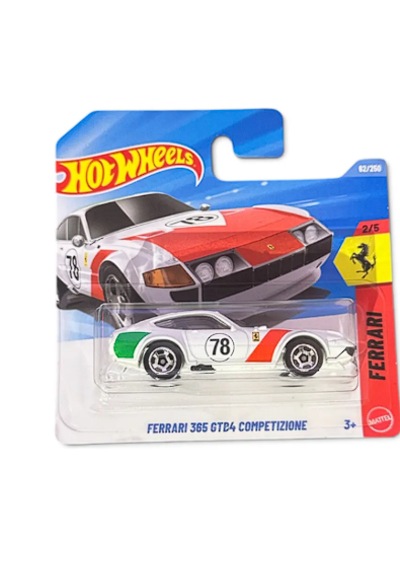 Hot Wheels Ferrarı 365 Gtb4 Competizione Beyaz - Kırmızı