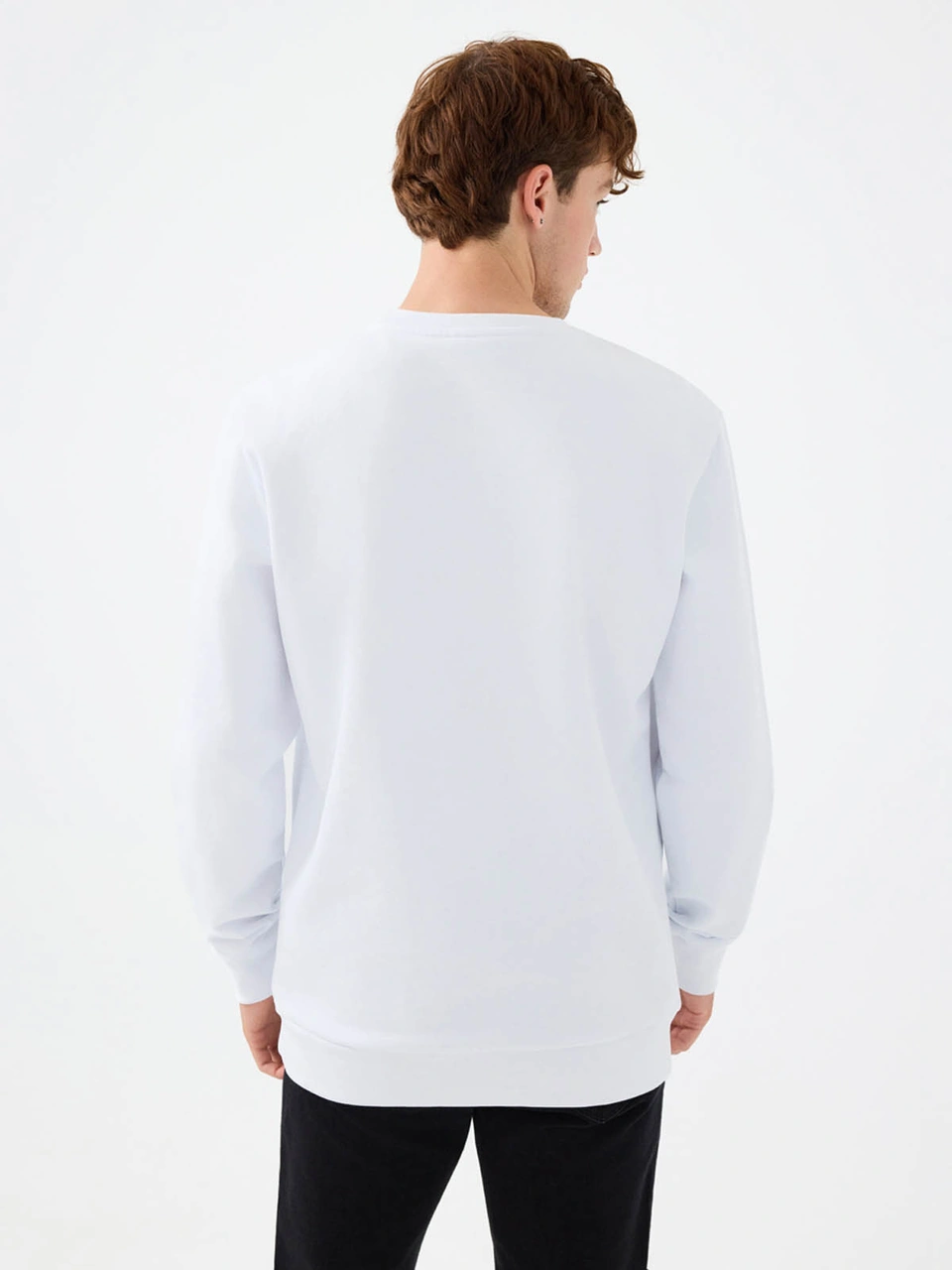 Loft Regular Fit Beyaz Erkek Sweatshirt Lf2041394 Beyaz