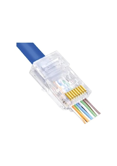 Qport Q-J600Y Yeni Nesil Cat6 50 Adet Rj-45 Konnektör