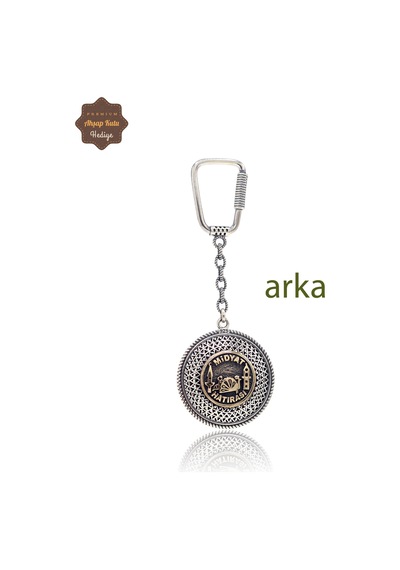 Ayyıldız Ve Midyat Hatırası Çift Taraflı Oksitli Gümüş Telkari Anahtarlık 201025168 Gümüş