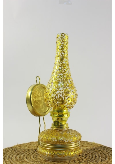 Gazlambası(14 No)Elişi Vitray Desenli Altın