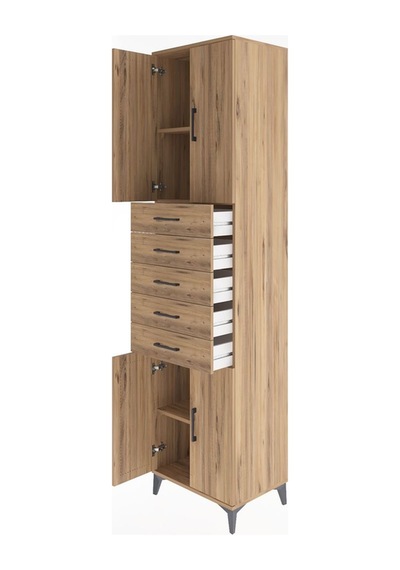 Hyperion Dolap 3 Raflı 5 Çekmeceli 4 Kapaklı 60x44x243 Çam-çam Çam Hyperion Dolap 3 Raflı 5 Çekmeceli 4 Kapaklı 60x44x243 Çam-çam Çam
