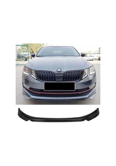 Skoda Octavia 3 Abt Ön Ek Karlık Abs Plastik Mat Siyah 2018 2019 2020 Makyajlı Kasa