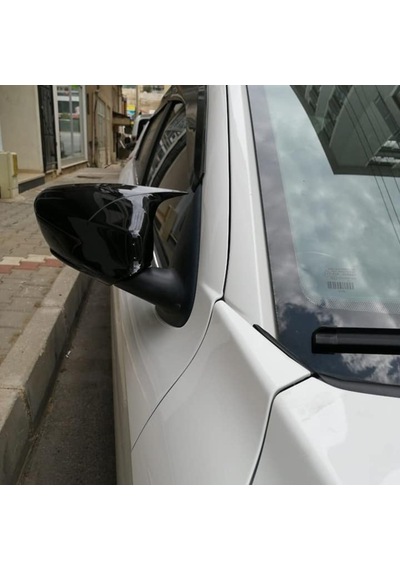 Peugeot 301 2012-2019 Batman Yarasa Ayna Kapağı Piano Black Abs Plastik