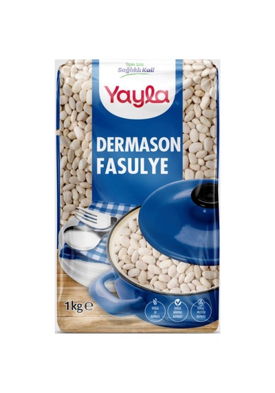 Yayla Dermason Fasulye 1 Kg - 6 Adet Tarı