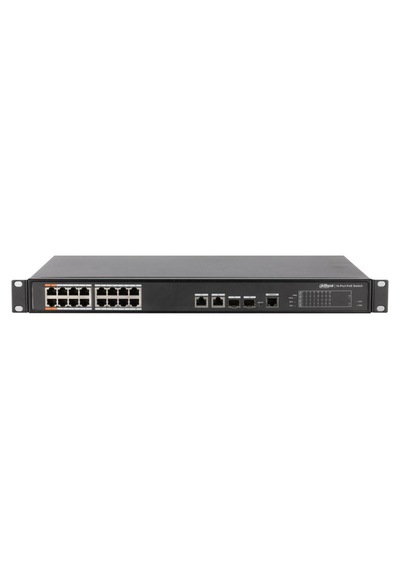 Pfs4218-16et-240-v2, 16 Port, Megabit, Poe 240w, 2 Port Gigabit Uplink, 2 Port Gigabit Combo S-125050