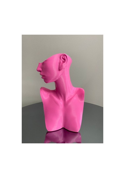 Pembe 4lü Set Dekoratif Takı Organizer Manken Standı Makyaj Mücevher Kolye Tasarım Sergi Yüzük