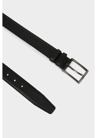 Defacto Erkek Dikdörtgen Toka Suni Deri Jean Kemeri H6881axnsbk27 Siyah-bk27