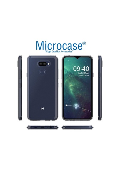 Microcase LG Uyumlu K40S Ince 0.2 Mm Soft Silikon Kilif + Cam(Seç) 434433543
