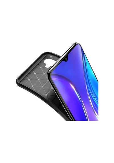Realme Xt Karbon Desenli Negro Silikon Kılıf