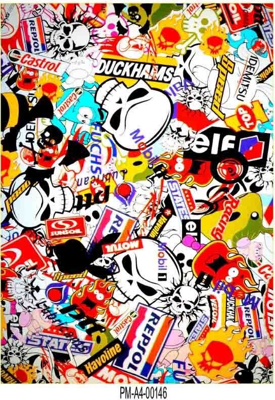 Hellaflush Tasarım A4 Tek Parça Sticker Seti 11 Diğer