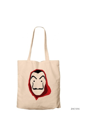 La Casa De Papel Classic Kanvas Bez Çanta Çok Renkli