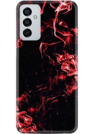 Samsung Uyumlu Galaxy M23 Kilif Silikon Desen Red Smoke 1745 538373851