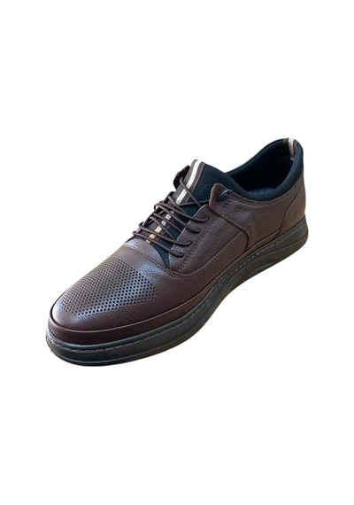 Castle Black 42554 Erkek Hakiki Deri Casual Ayakkabı Kahve Siyah