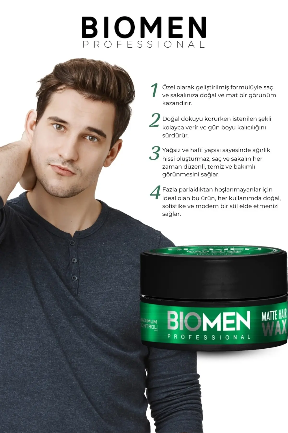 Mat Görünüm Sağlayan Şekillendirici 100 Ml - Doğal Ve Mat Wax