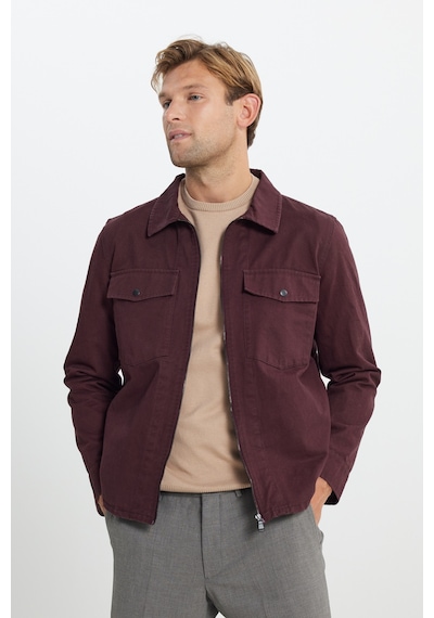 Ac&Co / Altınyıldız Classics Erkek Bordo Standart Fit Normal Kesim Pamuklu Yan Cep Gömlek Ceket Bordo Ac&Co / Altınyıldız Classics Erkek Bordo Standart Fit Normal Kesim Pamuklu Yan Cep Gömlek Ceket Bordo