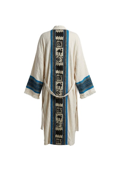 Brandsmiths Natural Symbol Nomad Kimono - Mavi Ton