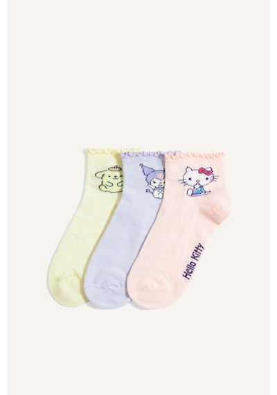 Defacto Hello Kitty Lisanslı Fırfırlı 3lü Pamuklu Soket Çorap Kız Çocuk H2343a8nskr1 Çok Renkli-kr1 Defacto Hello Kitty Lisanslı Fırfırlı 3lü Pamuklu Soket Çorap Kız Çocuk H2343a8nskr1 Çok Renkli-kr1