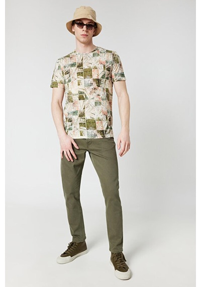 Loft Lf2032124-23y Erkek T-shirt LF2032124-R10295 Haki
