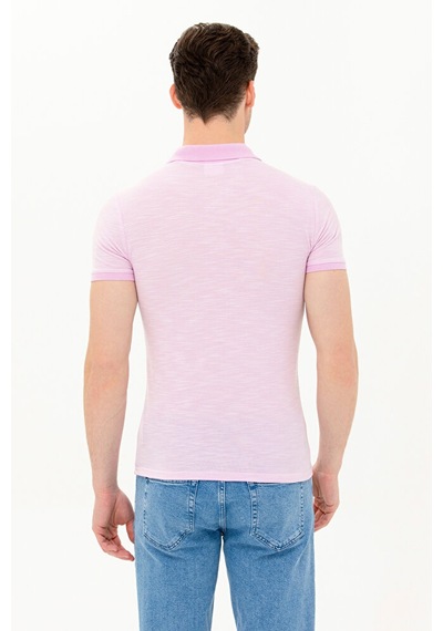 U.S. Polo Assn. Erkek Polo Yaka T-shirt 50263371-vr211 Pembe