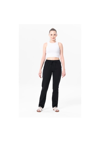 Eliş Şile Bezi Şile Bezi Çift Cepli Unisex Yazlık Pantolon Siyah Syh-siyah Siyah