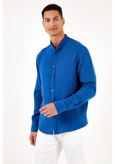 Buratti Pamuklu Regular Fit Hakim Yaka Erkek Gömlek Cf24S127702 Saks