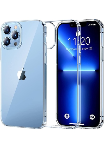 Apple Uyumlu iPhone 13 Pro Max Kilif Seffaf Silikon Hibrit Case 511351916